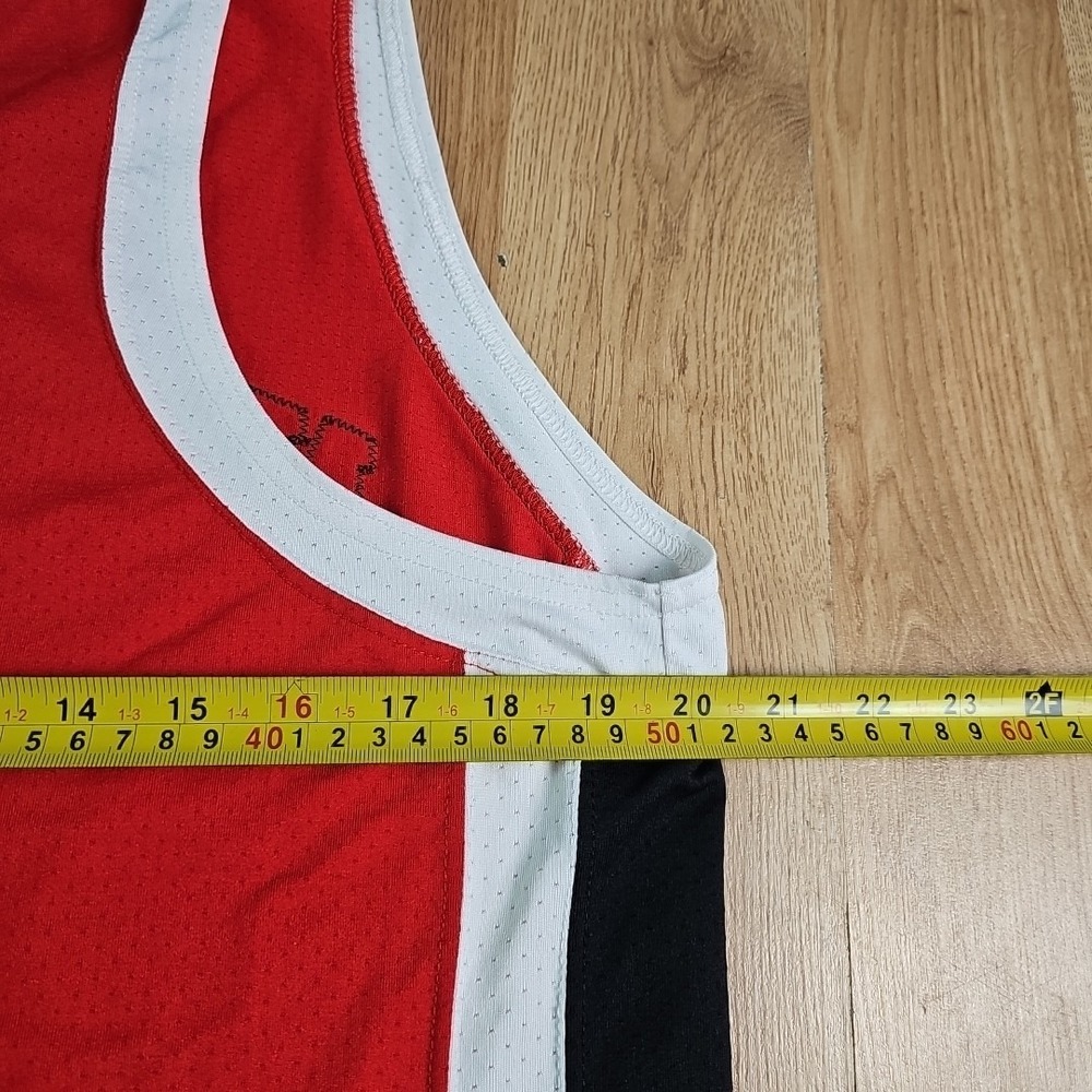 Northern Illinois Huskies Basketball Jersey Womens L Red Adidas Game Worn 2009 - Picture 7 of 8